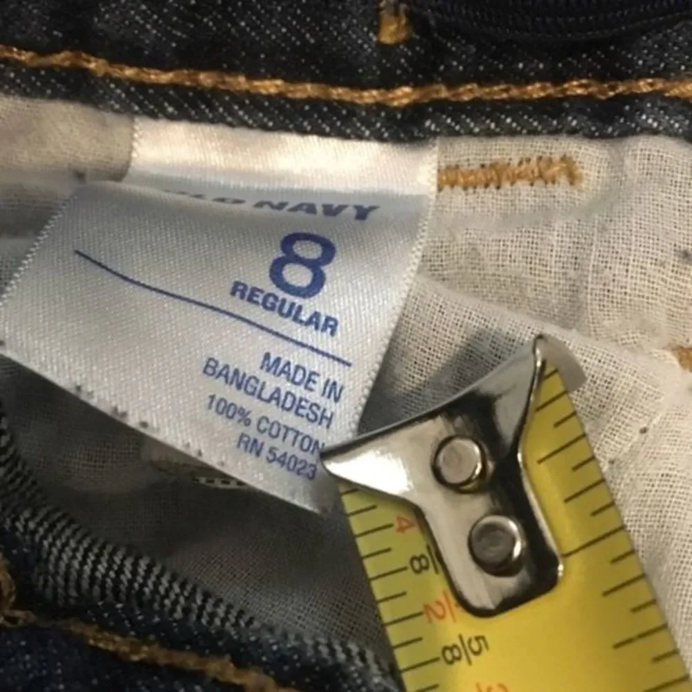 OLD NAVY Boys Denim Painter Jean Shorts Size 8